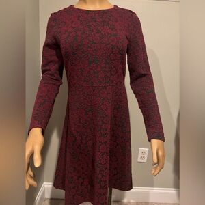 Loft stretch knit A-line dress